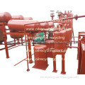2 tons day waste engine oil recycling machine with vacuum di